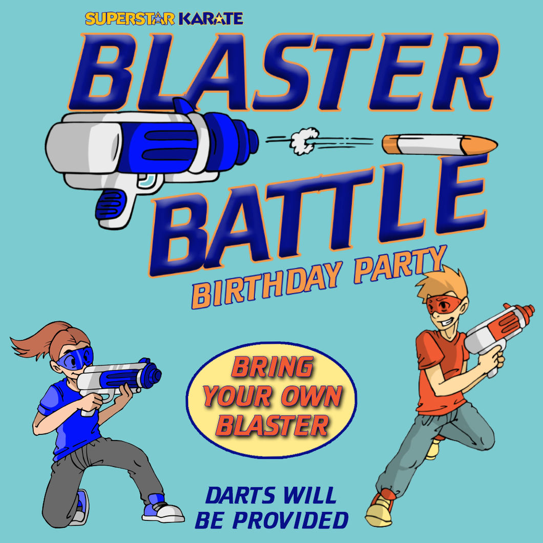 Blaster Battle (Nerf™ Dart) Birthday Party (*Add On ONLY)