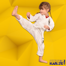 Load image into Gallery viewer, Uniform - White SuperStar Karate Uniform Set (Top &amp; Pants)
